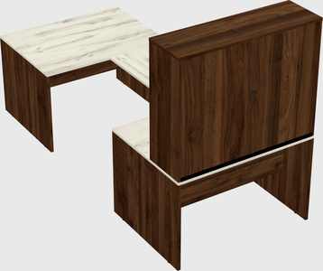 U-shaped desk