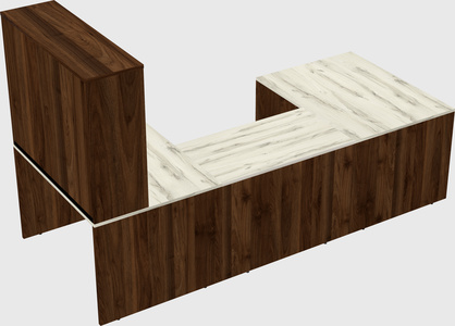 U-shaped desk