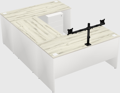U-shaped desk