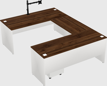 U-shaped desk