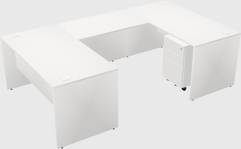U-shaped desk