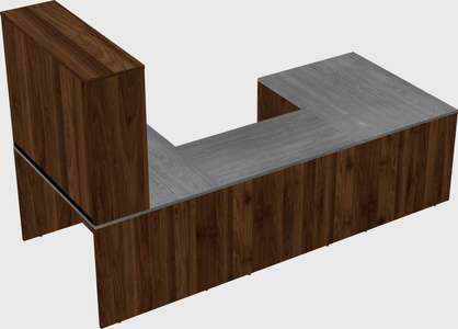 U-shaped desk