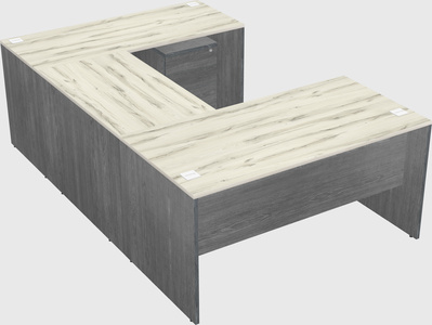 U-shaped desk