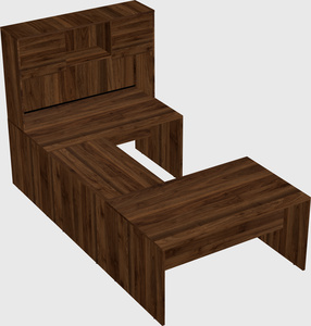 U-shaped desk