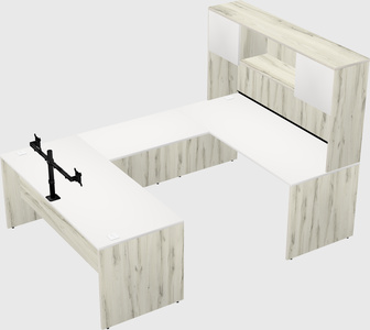 U-shaped desk