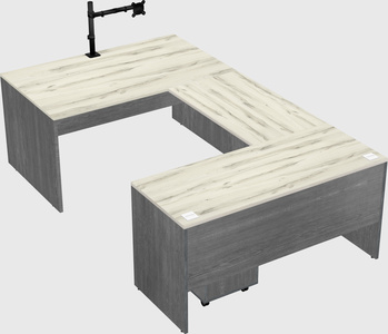 U-shaped desk