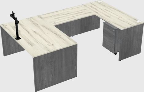 U-shaped desk