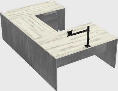 U-shaped desk