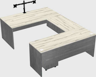 U-shaped desk