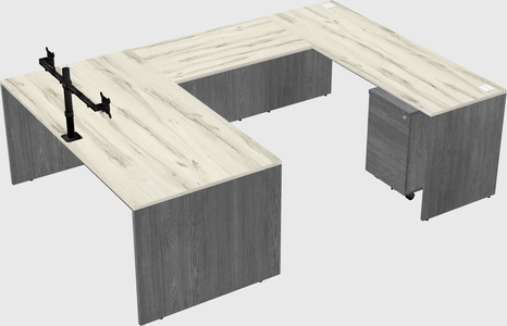 U-shaped desk