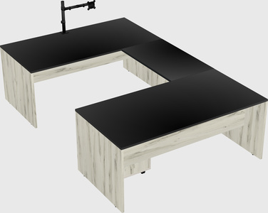 U-shaped desk