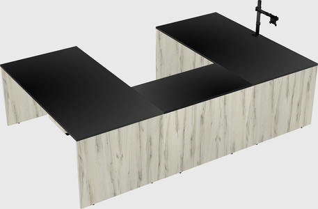 U-shaped desk