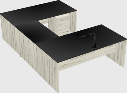 U-shaped desk