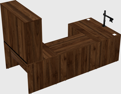 U-shaped desk