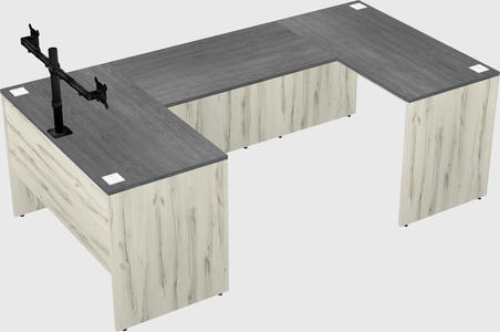 U-shaped desk