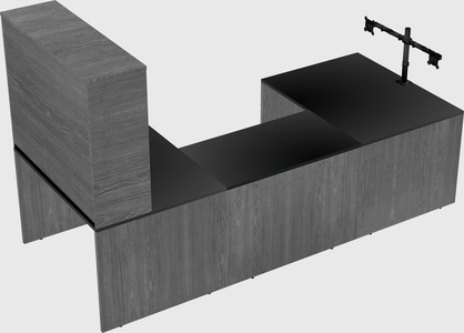U-shaped desk