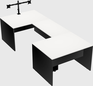 U-shaped desk