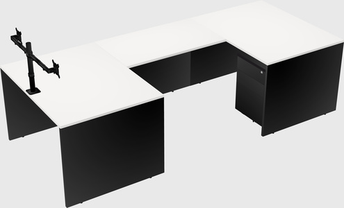 U-shaped desk