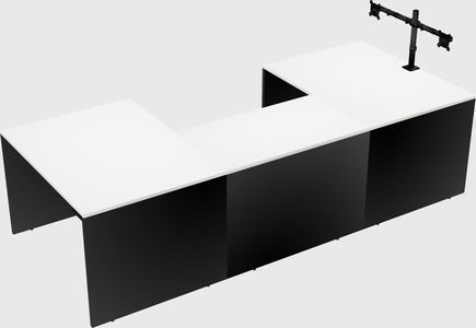 U-shaped desk