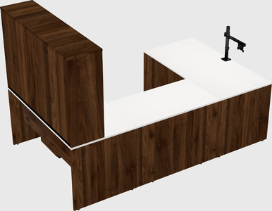 U-shaped desk