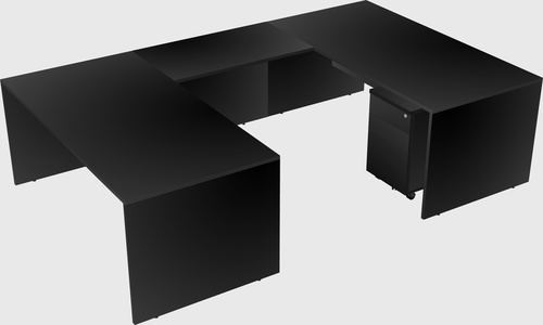 U-shaped desk