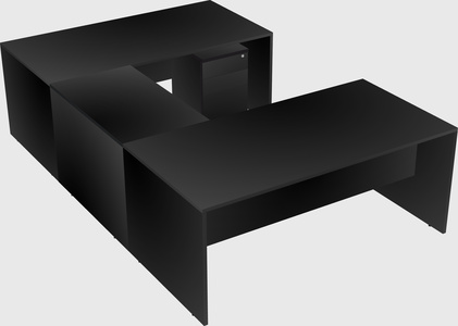U-shaped desk