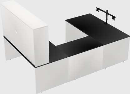 U-shaped desk