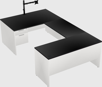 U-shaped desk
