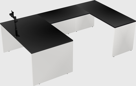 U-shaped desk