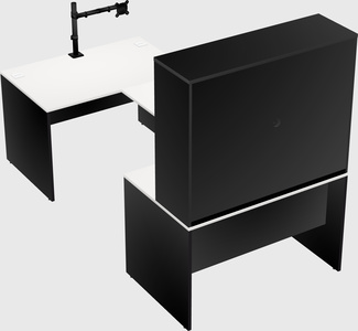 U-shaped desk