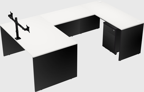 U-shaped desk