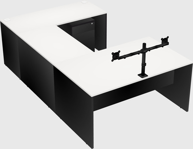 U-shaped desk