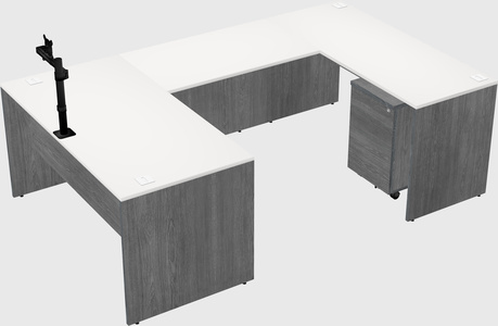 U-shaped desk