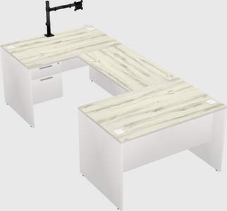 U-shaped desk