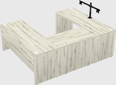 U-shaped desk