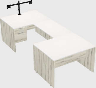 U-shaped desk