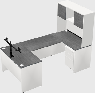 U-shaped desk