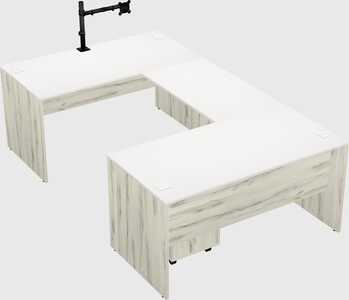 U-shaped desk