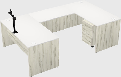 U-shaped desk