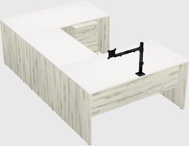 U-shaped desk