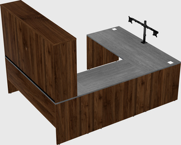 U-shaped desk