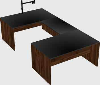 U-shaped desk