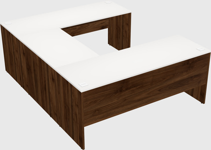 U-shaped desk