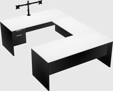 U-shaped desk