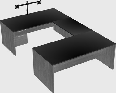 U-shaped desk