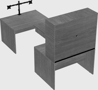 U-shaped desk
