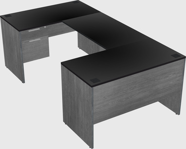 U-shaped desk