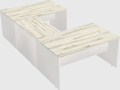 U-shaped desk