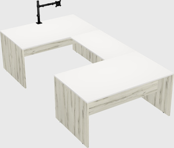 U-shaped desk