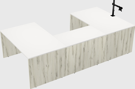 U-shaped desk